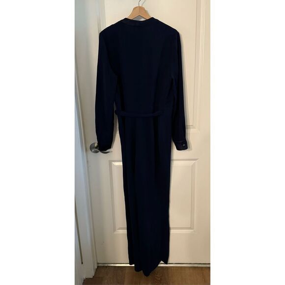 Diane Von Furstenberg Margot Long Sleeve Wrap Style Jumpsuit - Picture 6 of 15